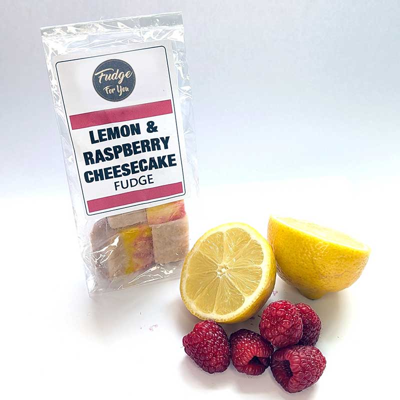 Lemon raspberry fudge